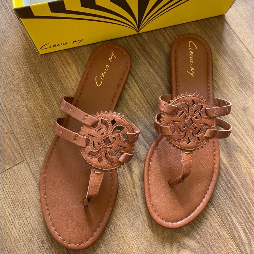 Sam Edelman sandals Circus NY Saddle Brown size 10